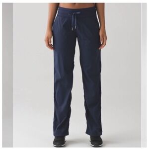 Lululemon Athletica Dance Studio Pants Unlined Navy Blue Size 10